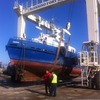 Сегодня в Алексино порт Марина  Shipyard произведено две доковые операции:плановый подъем РК-19 для проведения ремонта на ежегодное предъявление Российскому морскому регистру судоходства  и доковый спуск буксира "Солл Бора"